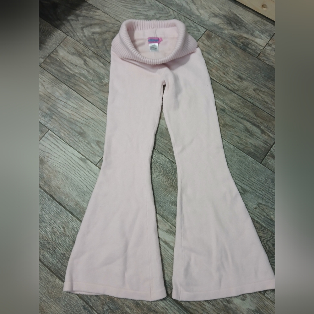 Edikted Pink Knit Flare Foldover Leggings ~ In A Size S